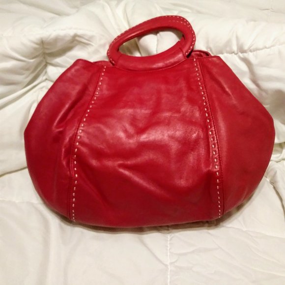Ann Taylor smooth soft leather tote bag Pink - Picture 2 of 15